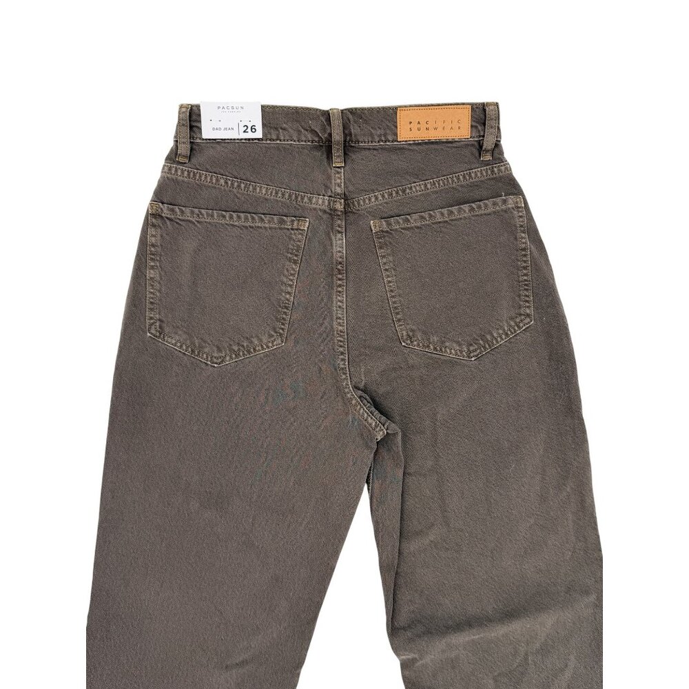 NWT PacSun Dad Jean Straight Leg Moss Green Jeans 26 | Skater Grunge Streetwear - Picture 9 of 16